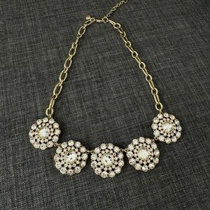 J. Crew gold/white necklace